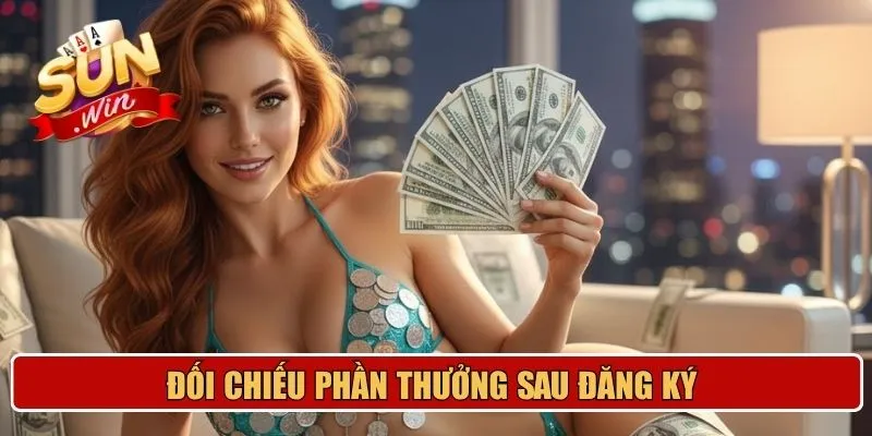 Đối chiếu phần thưởng sau đăng ký 