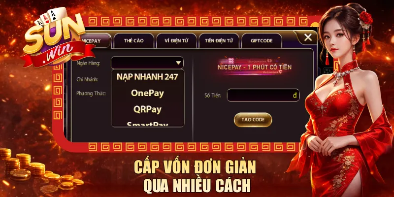 Cấp vốn đơn giản qua nhiều cách